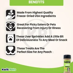 Etta Says! Liver Sprinkles 100% All Natural Dog Food Topper 3.0-oz