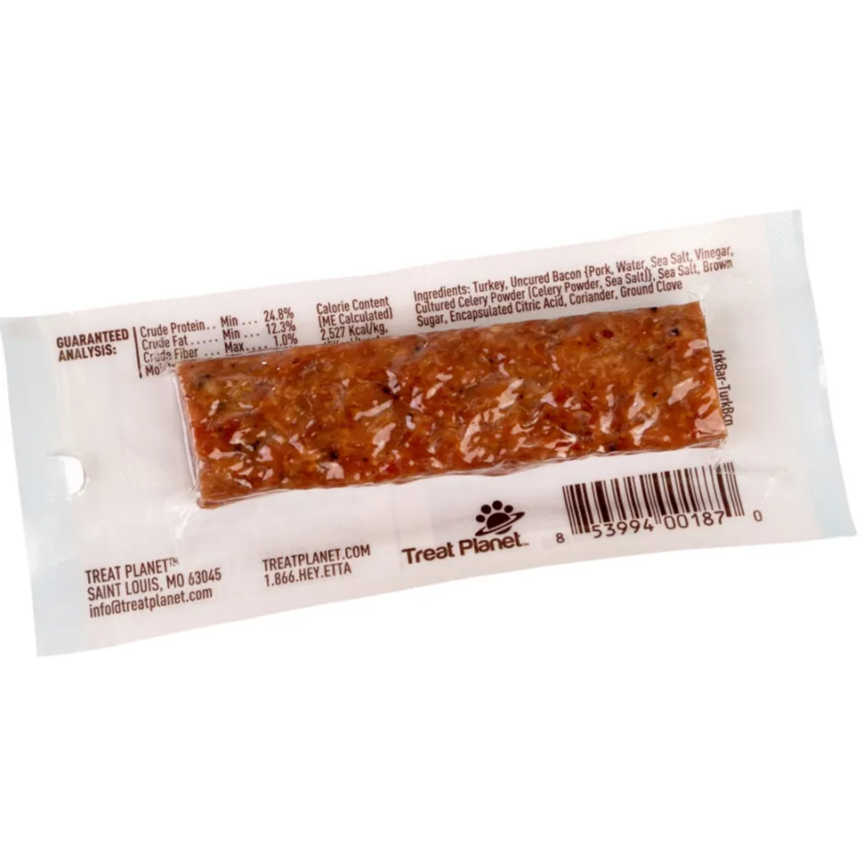 Etta Says! Meat Snack Bar Turkey & Bacon Dog Treats 1.5-oz