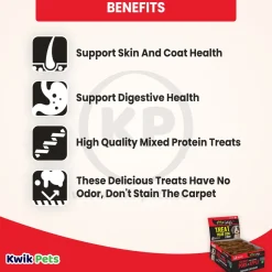 Etta Says! Premium Crunchy Bars Pork & Apple Dog Treats 12 Count