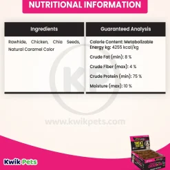 Etta Says! Premium Crunchy Bars Chicken & Chia Dog Treats 12 Count