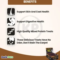 Etta Says! Premium Crunchy Beef Chews Dog Treat 4-in 36 Count