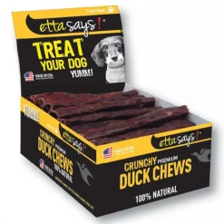 Etta Says! Premium Crunchy Duck Chews Dog Treat 4.5-in 36 Count