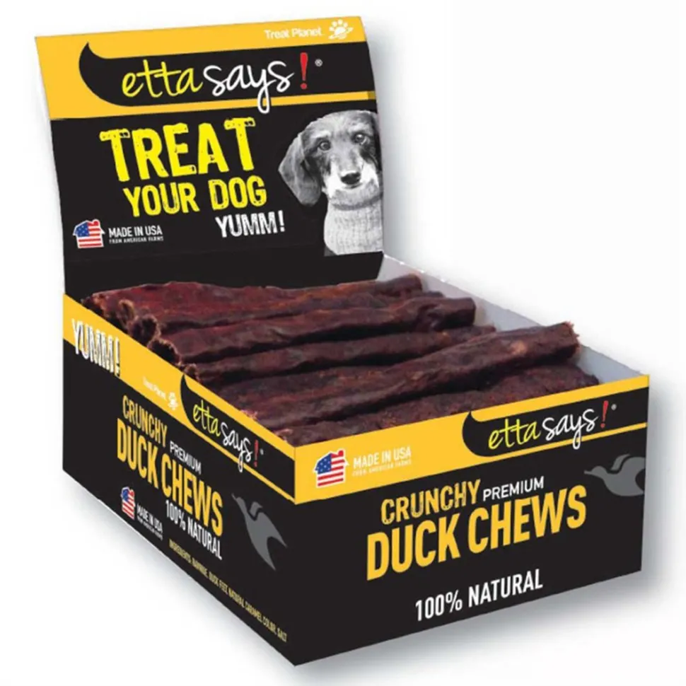 Etta Says! Premium Crunchy Duck Chews Dog Treat 4.5-in 36 Count