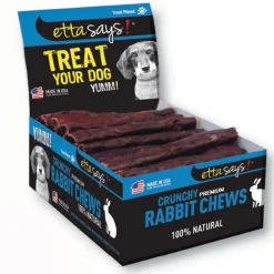 Etta Says! Premium Crunchy Rabbit Chews Dog Treat 4.5-in 36 Count