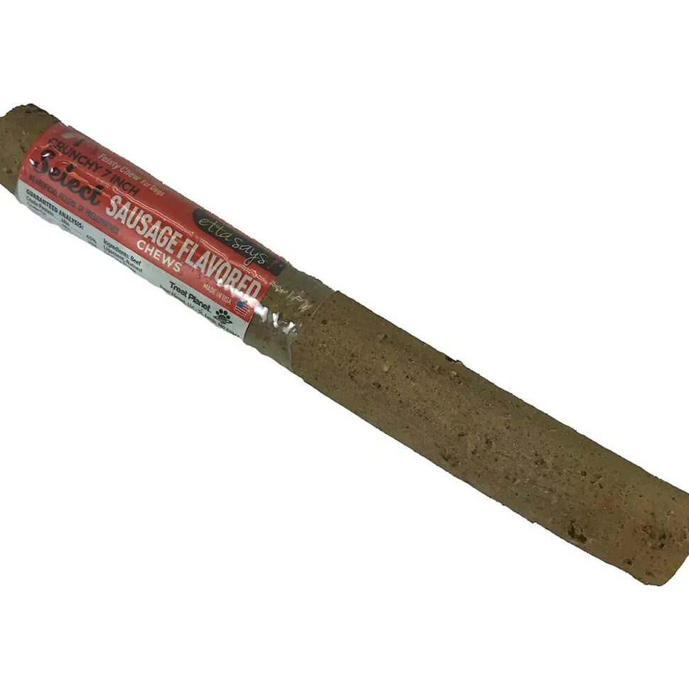 Etta Says! Select Crunchy Sausage Chews Dog Treat 7-in