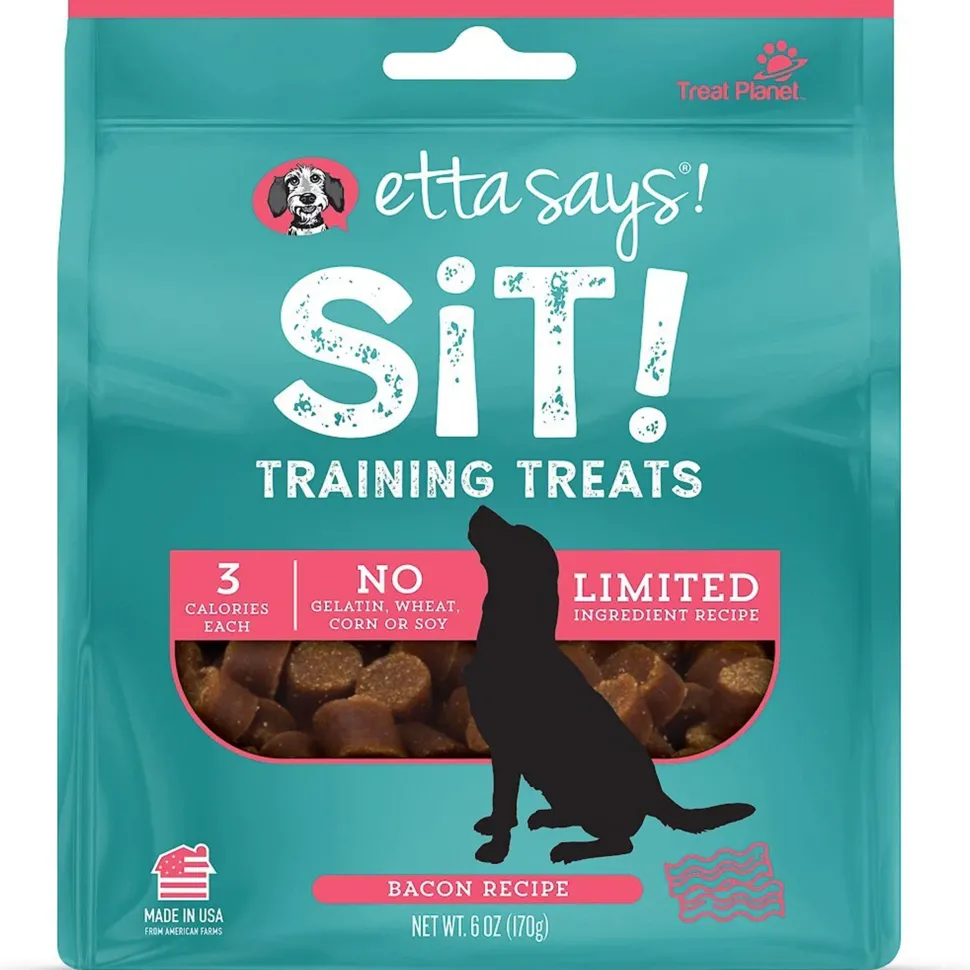 Etta Says! Sit! Dog Training Treats Bacon Recipe 6-oz