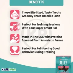 Etta Says! Sit! Dog Training Treats Bacon Recipe 6-oz