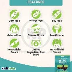 Etta Says! Sit! Dog Training Treats Cheese Recipe 6-oz