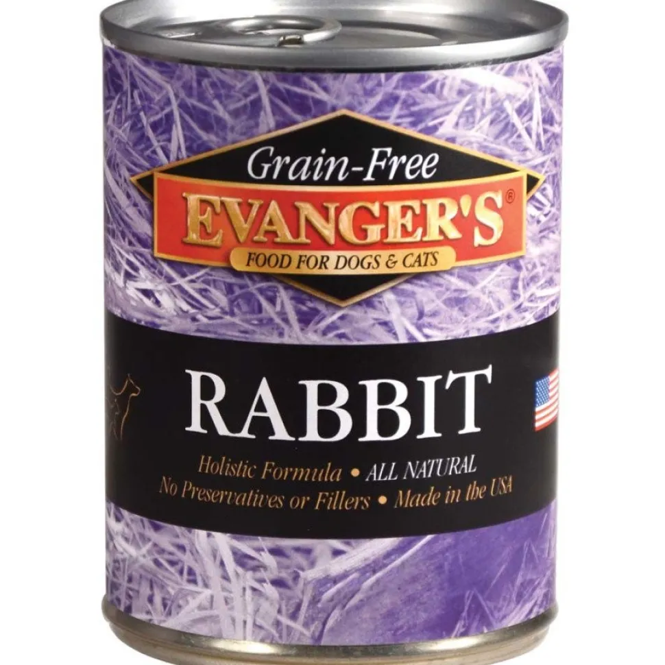 Evanger's Complements Grain-Free Canned Dog & Cat Food Rabbit 12.5-oz