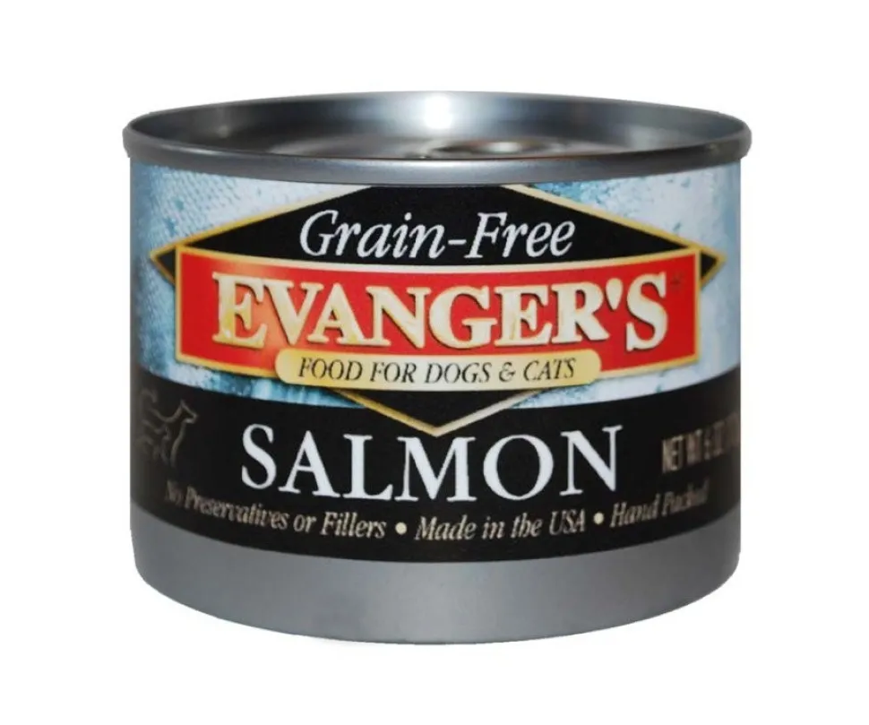 Evanger's Grain-Free Canned Dog & Cat Food Salmon 6-oz