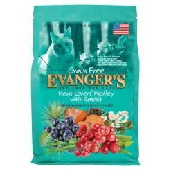 Evanger's Grain-Free Meat Lover's Medley with Rabbit Dry Cat Food 4.4-lb