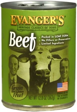 Evanger's Heritage Classic Grain-Free Canned Dog Food Beef 12.5-oz