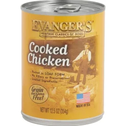 Evanger's Heritage Classic Grain-Free Wet Dog Food Cooked Chicken 12.5-oz
