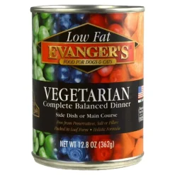 Evanger's Super Premium Vegetarian Complete Balanced Dinner Dog & Cat Wet Food 12.8-oz
