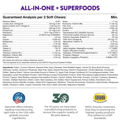 Evolutions by NaturVet All-in-One Plus Superfoods Soft Chews for Dogs 90 Count 7.9-oz