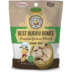 Exclusively Pet Best Buddy Bones Training Dog Treats Peanut Butter 5.5-oz
