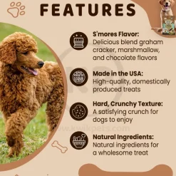 Exclusively Pet S'mores Flavor Sandwich Cremes Dog Treats 8-oz