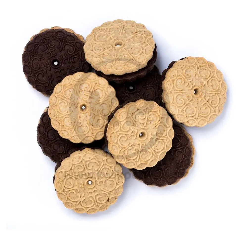 Exclusively Pet S'mores Flavor Sandwich Cremes Dog Treats 8-oz