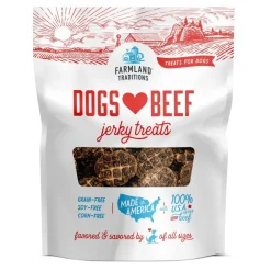 Farmland Traditions Dogs Love Beef Jerky Dog Treats 40-oz