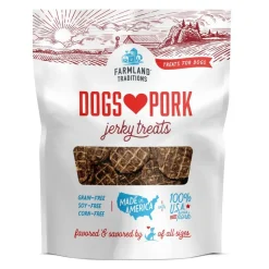 Farmland Traditions Dogs Love Pork Jerky Dog Treats 5-oz