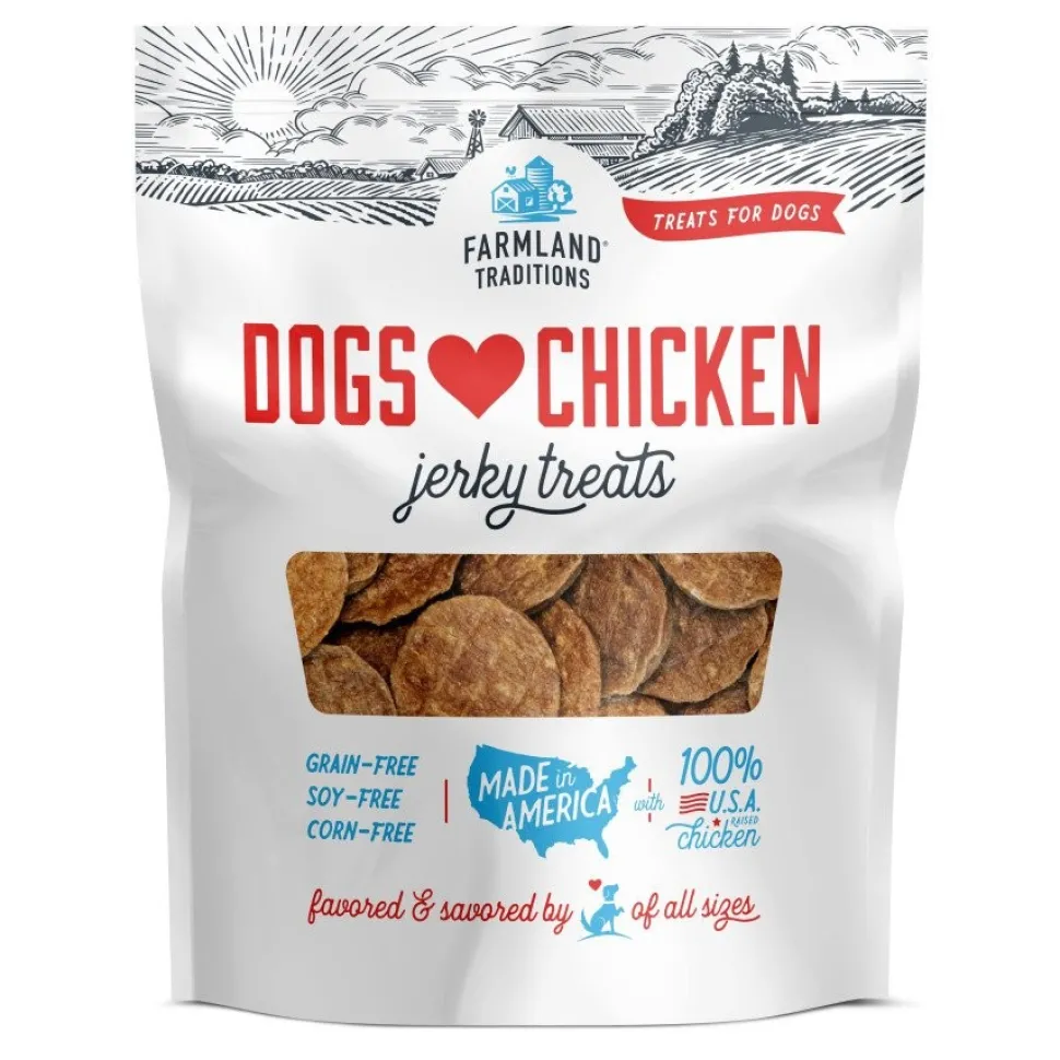 Farmland Traditions Dogs Love Chicken Jerky Dog Treats 48-oz