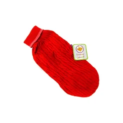 Fashion Pet Classic Cable Dog Sweater Red In XXX-Small