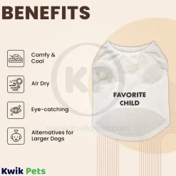 Fashion Pet Cosmo Favorite Child Tee White Large