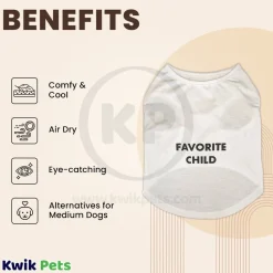 Fashion Pet Cosmo Favorite Child Tee White Medium