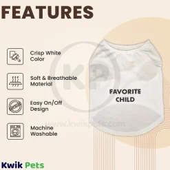 Fashion Pet Cosmo Favorite Child Tee White Medium