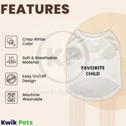 Fashion Pet Cosmo Favorite Child Tee White XS