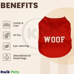 Fashion Pet Cosmo Woof Tee Red Small