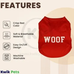 Fashion Pet Cosmo Woof Tee Red Medium
