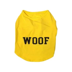 Fashion Pet Cosmo Woof Tee Yellow Small