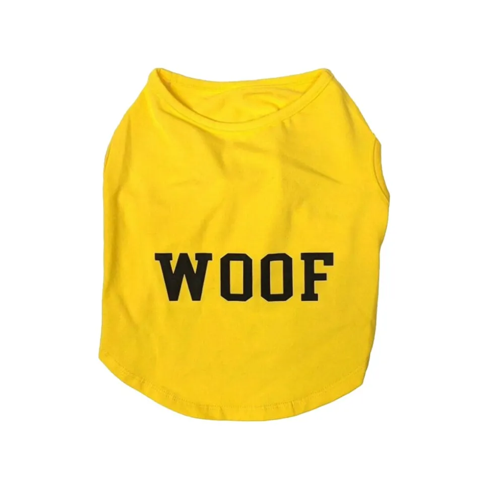 Fashion Pet Cosmo Woof Tee Yellow Small