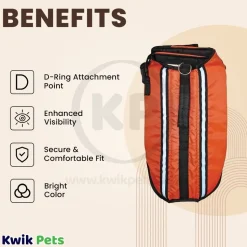 Fashion Pet Dog Life Vest Orange Small