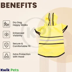 Fashion Pet Rainy Day Slicker Yellow Small