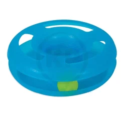 Fat Cat Crazy Circle Catnip Toy Blue Small