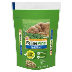 Feline Pine Original Non-Clumping Natural Pine Cat Litter 7-lb