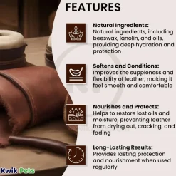 Fiebing Aussie Leather Conditioner with Beeswax 15-oz