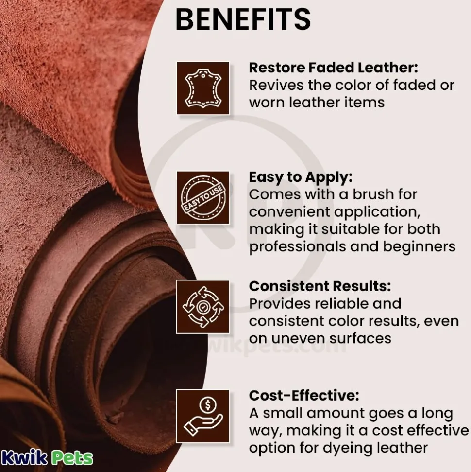Fiebing’s Leather Dye Dark Brown 4-oz