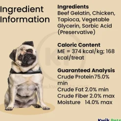 Fieldcrest Farms Nothin' To Hide Roll Dog Treat Chicken 5-in Small