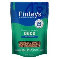 Finley's Soft Chew Training Bites Dog Treats Duck Recipe 16-oz