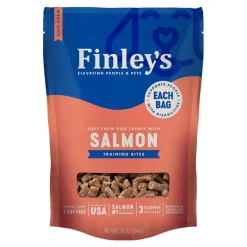 Finley's Soft Chew Training Bites Dog Treats Salmon Recipe 16-oz