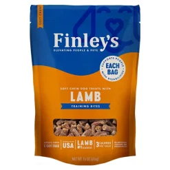 Finley's Soft Chew Training Bites Dog Treats Lamb Recipe 16-oz
