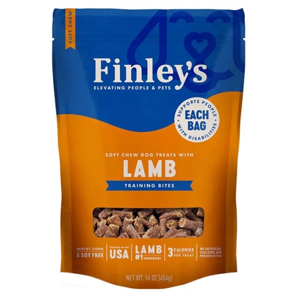 Finley's Soft Chew Training Bites Dog Treats Lamb Recipe 16-oz