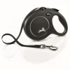 Flexi Classic Nylon Cord Dog Leash Black Large 26-ft Up To 110-lb