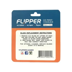Flipper Cleaner Stainless Steel Replacement Blades for Glass Aquariums Black Standard 2 Count