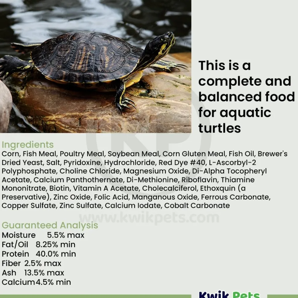 Fluker's Aquatic Turtle Formula Turtle Diet Dry Food 8-oz