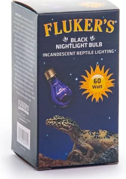 Fluker's Black Nightlight Incandescent Reptile Bulb 60W