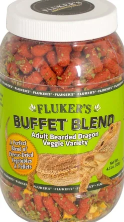 Fluker's Buffet Blend Veggie Variety Adult Bearded Dragon Freeze Dried Food 4.5-oz
